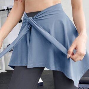 Yoga Pants With A Cover-Up Skirt To Prevent Embarrassment, Anti-Exposure Butt Cover For Women, Suitable For Fitness, Running, And Sports