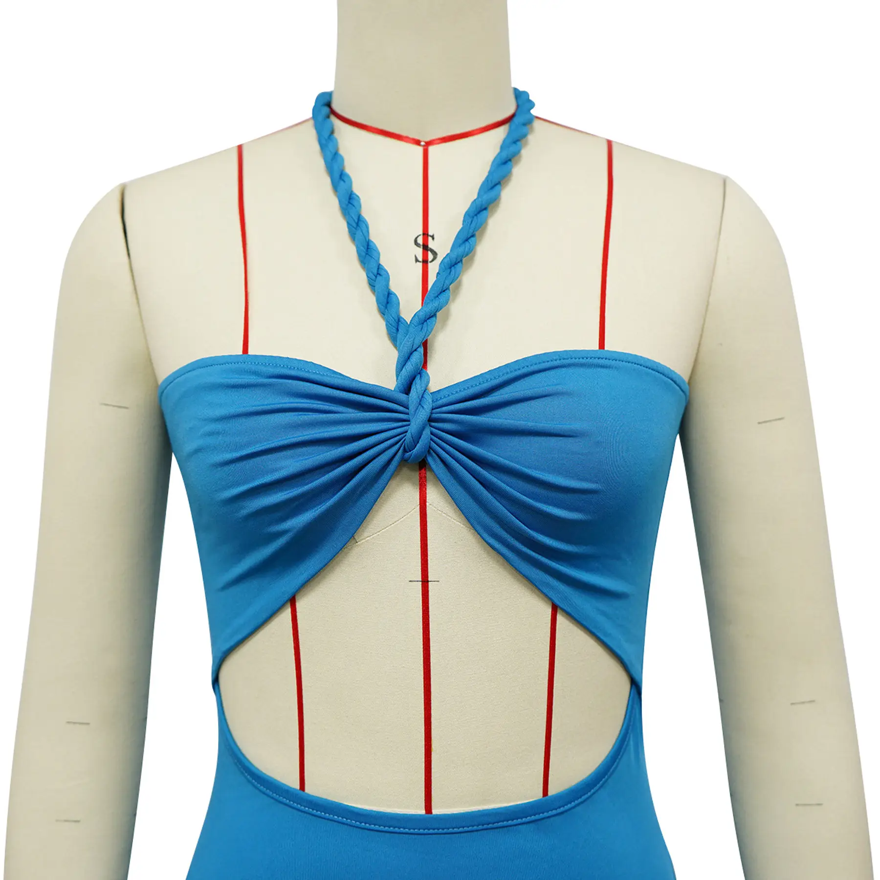 Summer Tassel Stitching Tube Top Dress
