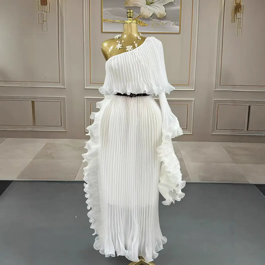 Fashionable One-shoulder Elegant Evening Dress
