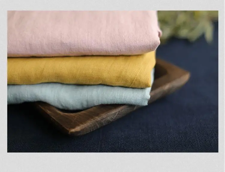 Short Sleeve Loose Round Neck Imitation Cotton And Linen Top