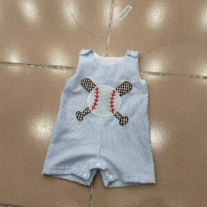 Boys Fashion Personality Baseball Vest Jumpsuit