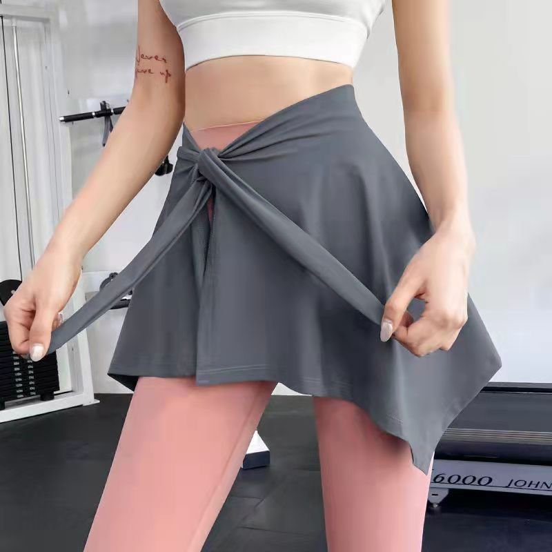 Yoga Pants With A Cover-Up Skirt To Prevent Embarrassment, Anti-Exposure Butt Cover For Women, Suitable For Fitness, Running, And Sports - Image 7