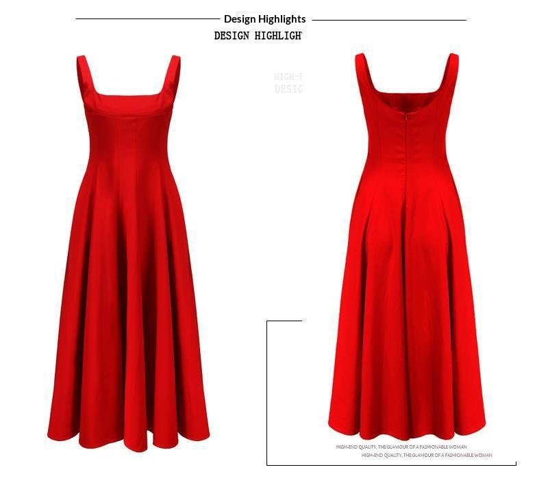 French Style Sleeveless Camisole Dress - Women's Slim Fit Minimalist Summer Short Dress