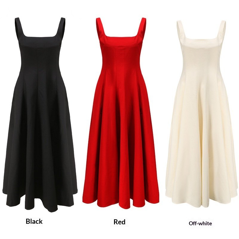 French Style Sleeveless Camisole Dress - Women's Slim Fit Minimalist Summer Short Dress