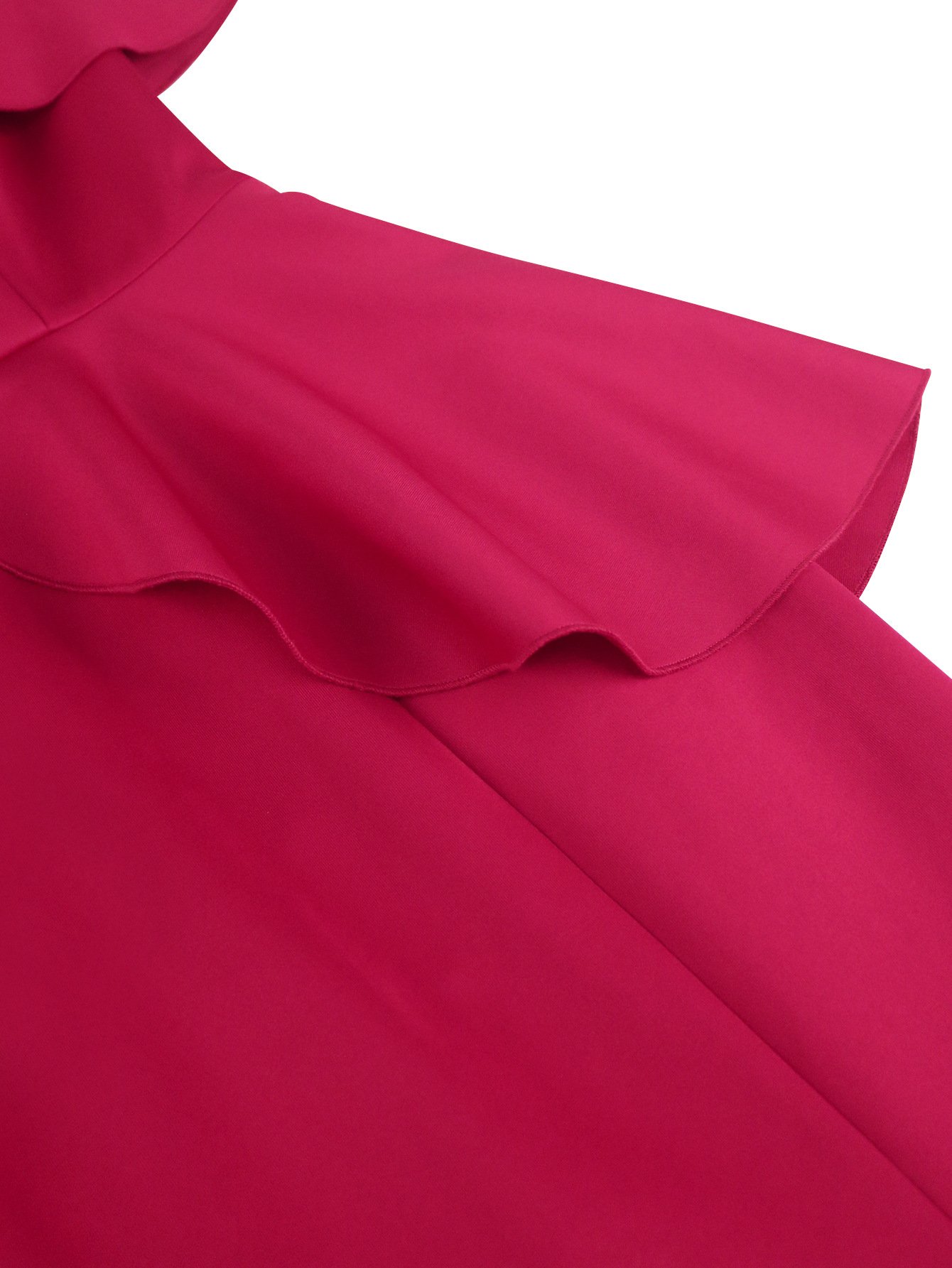 Strapless Ruffled Off-the-shoulder Dress Fishtail Dress