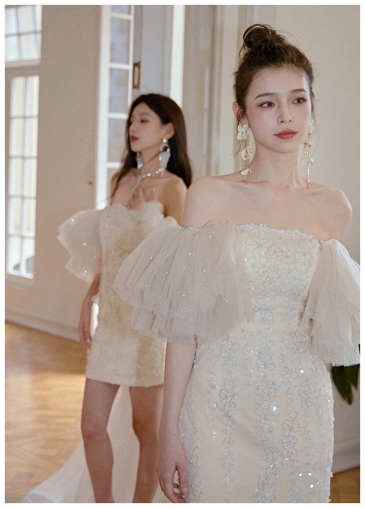 Tube Top Cinched Waist Miniskirt Fairy
