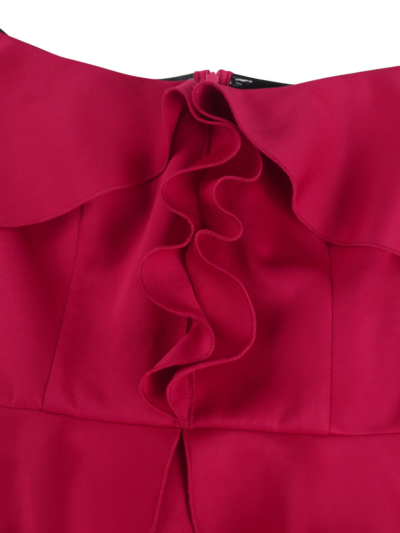 Strapless Ruffled Off-the-shoulder Dress Fishtail Dress