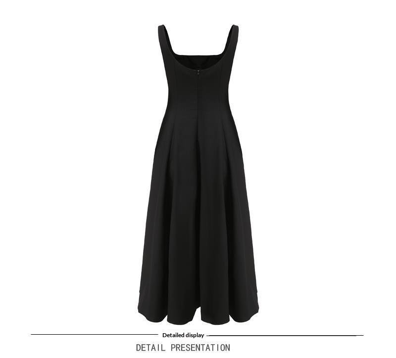 French Style Sleeveless Camisole Dress - Women's Slim Fit Minimalist Summer Short Dress