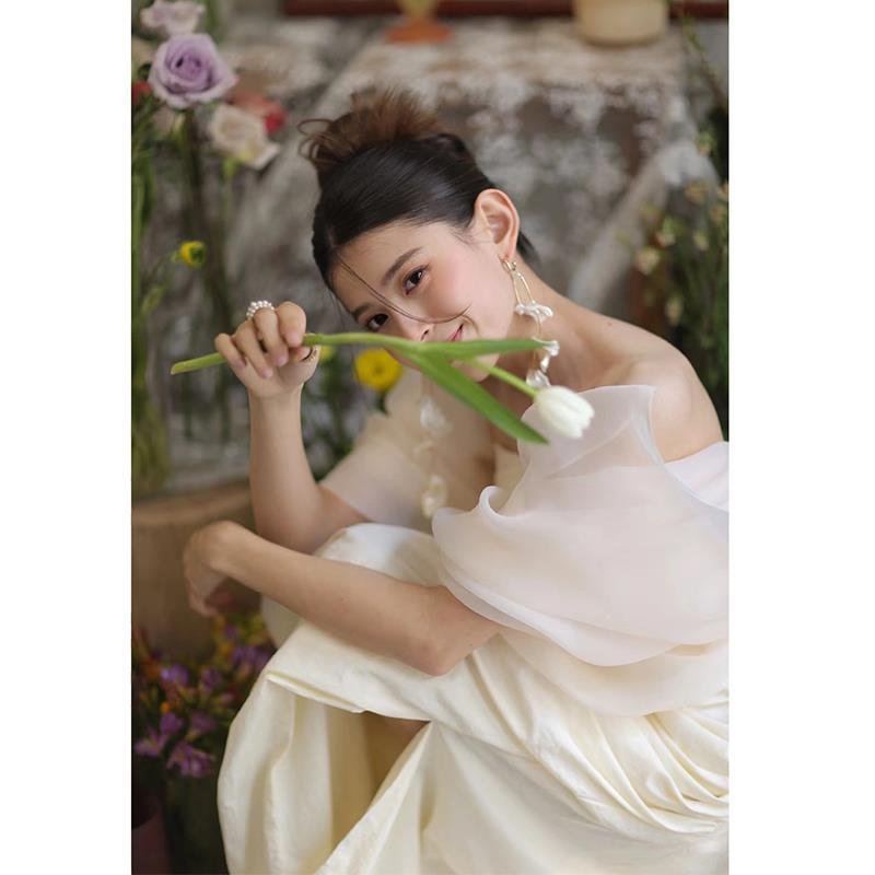 Outdoor Travel Shooting Light Yarn Dress Skirt
