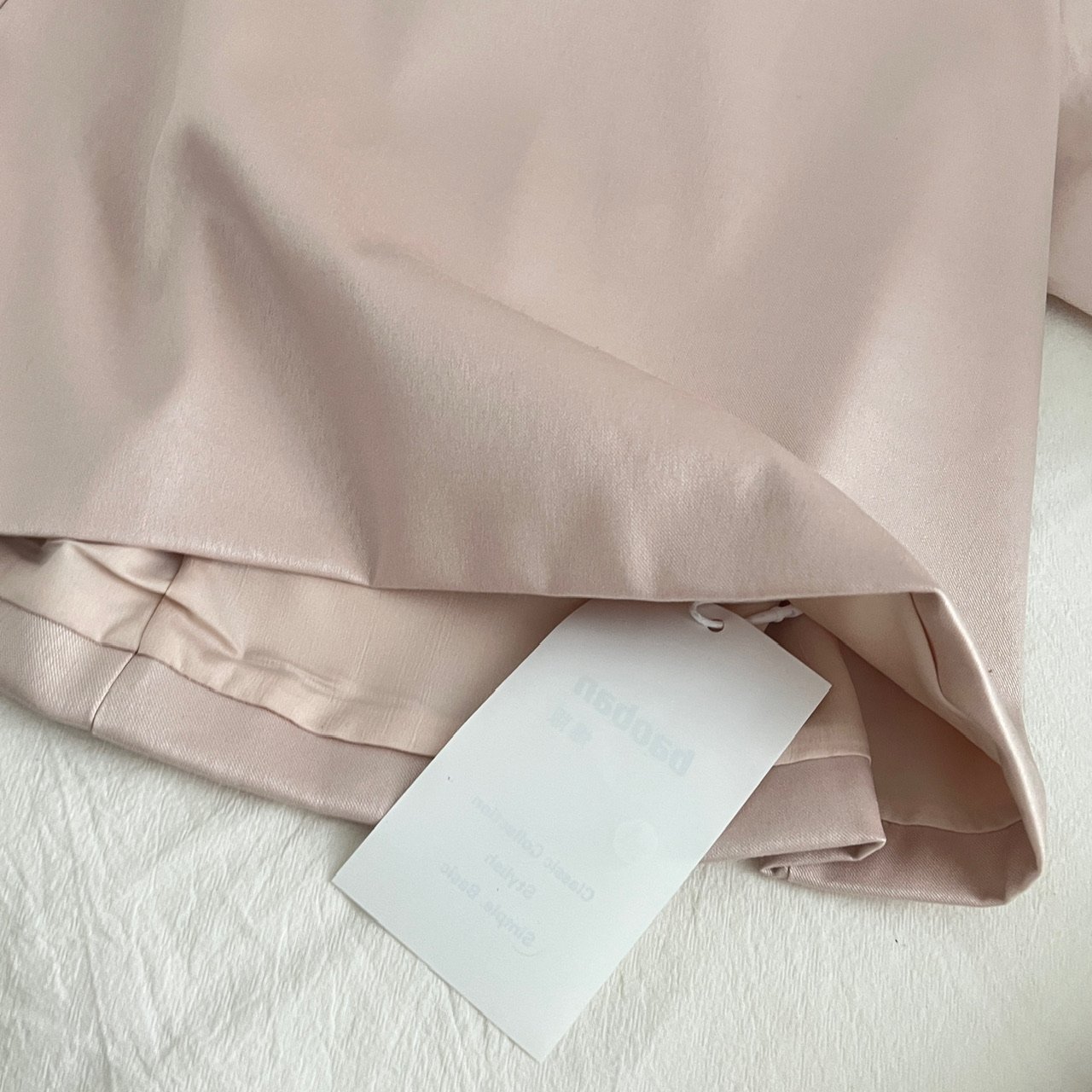 Blush Tone Sleeveless Rhinestone Collar Bow Waist Bridesmaid Cocktail Dress