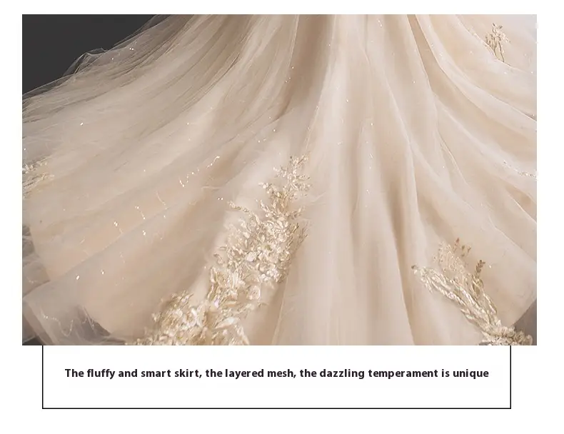 Bride Summer Tube Top Mori Style Trailing Skirt