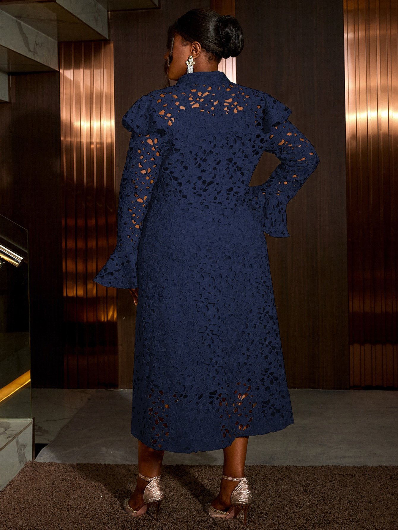 Lace Coat Half Turtleneck Cardigan Inner Wear Dress