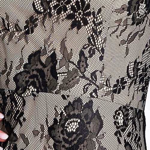 Long Sleeve Round Neck Sexy Lace Banquet Dress