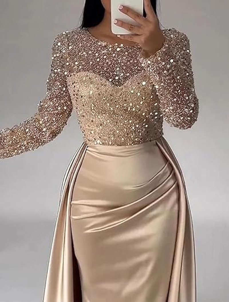 The Dazzling Sequin Queen Sequin Evening Gowns