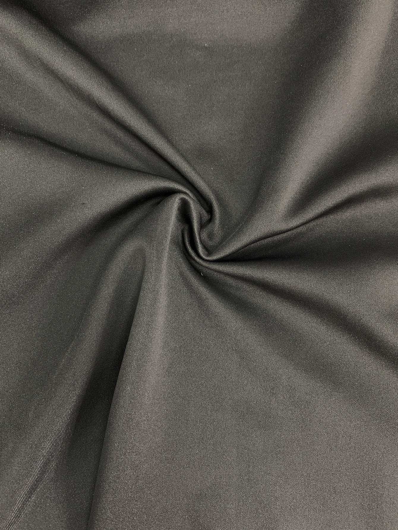 One-shoulder Cloak Slit Black Dress